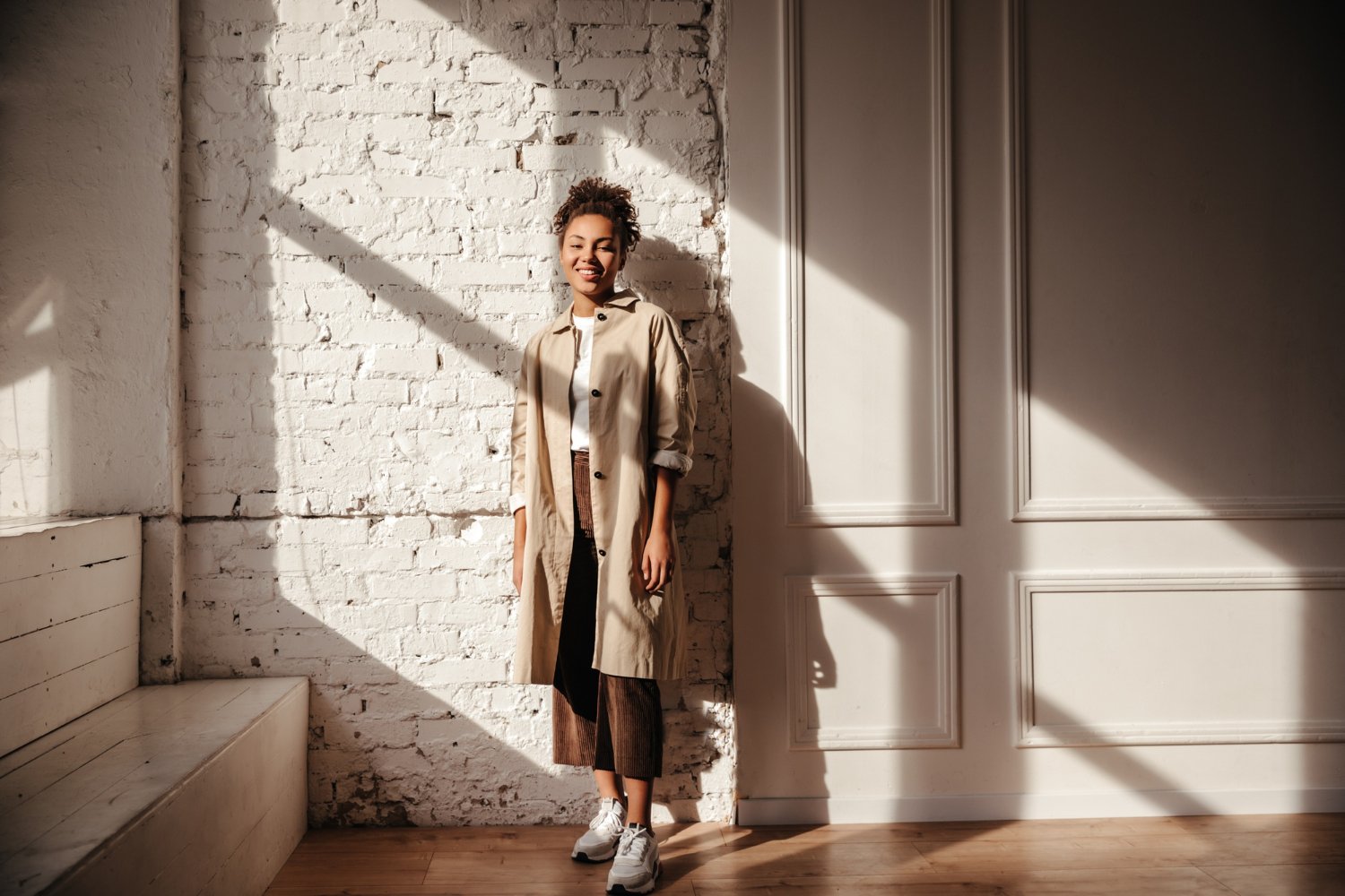 cara mix and match baju warna earth tone